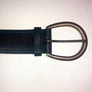 Ann Taylor LOFT black leather belt size medium